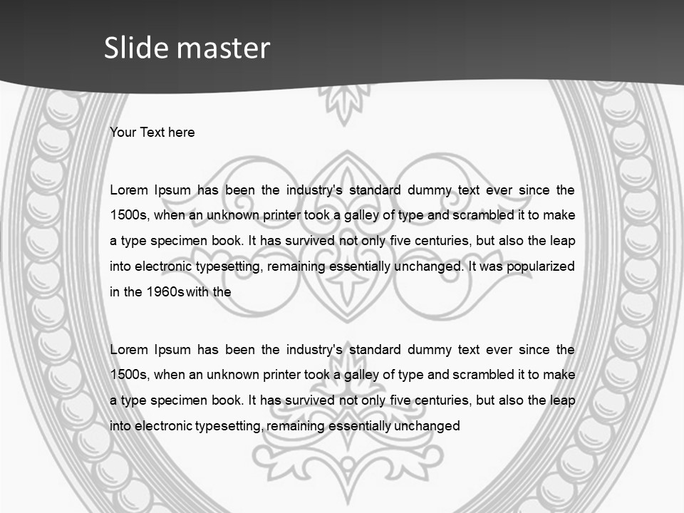 Elegance Vector Illustration PowerPoint Template