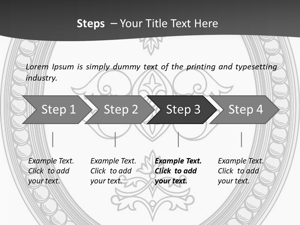 Elegance Vector Illustration PowerPoint Template