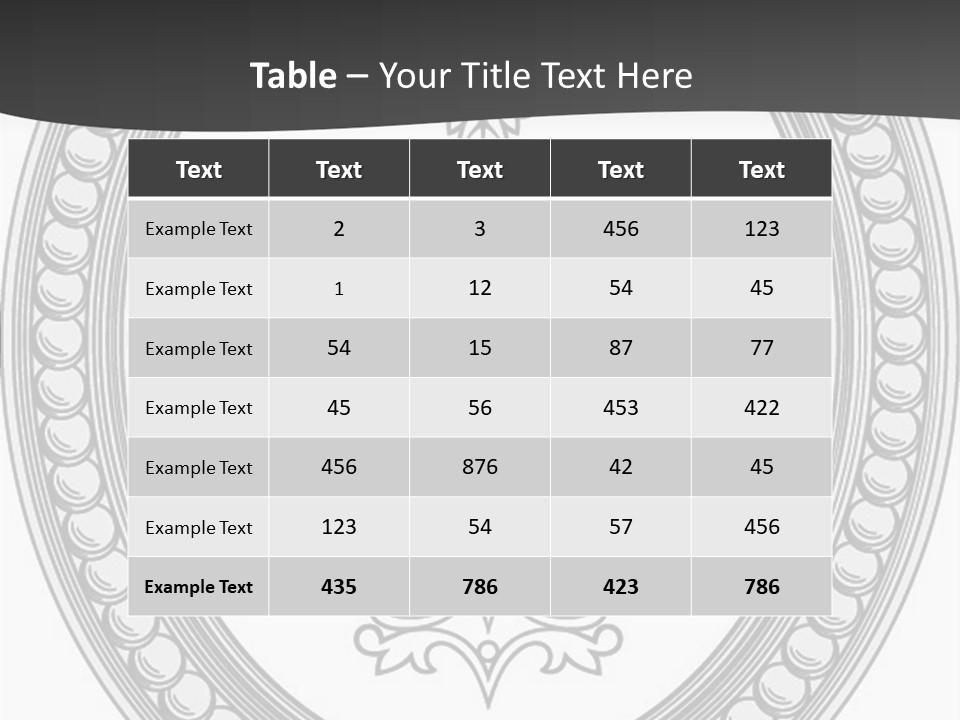 Elegance Vector Illustration PowerPoint Template
