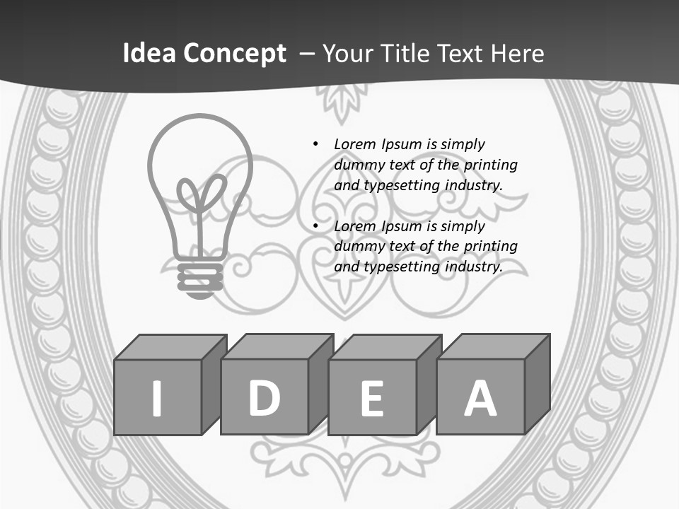 Elegance Vector Illustration PowerPoint Template