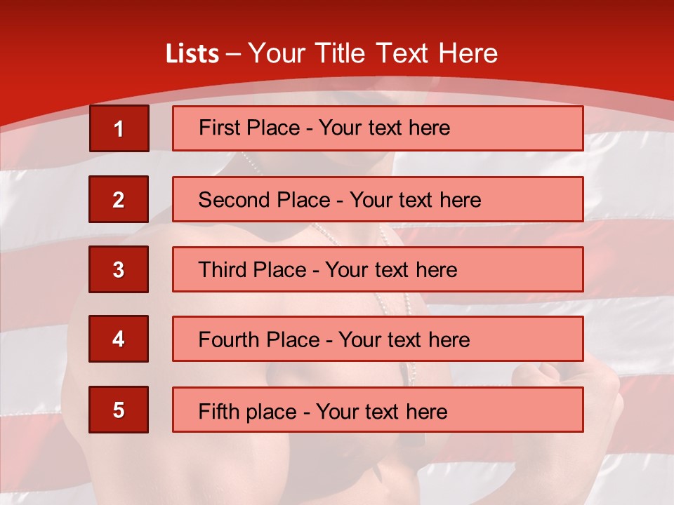 Healthy Naked Torso PowerPoint Template