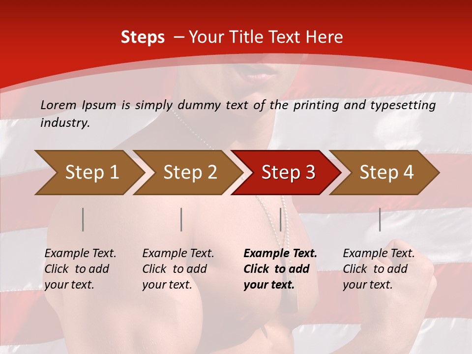 Healthy Naked Torso PowerPoint Template