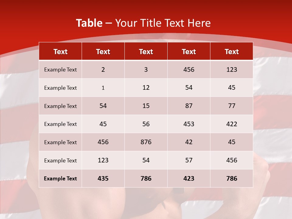 Healthy Naked Torso PowerPoint Template