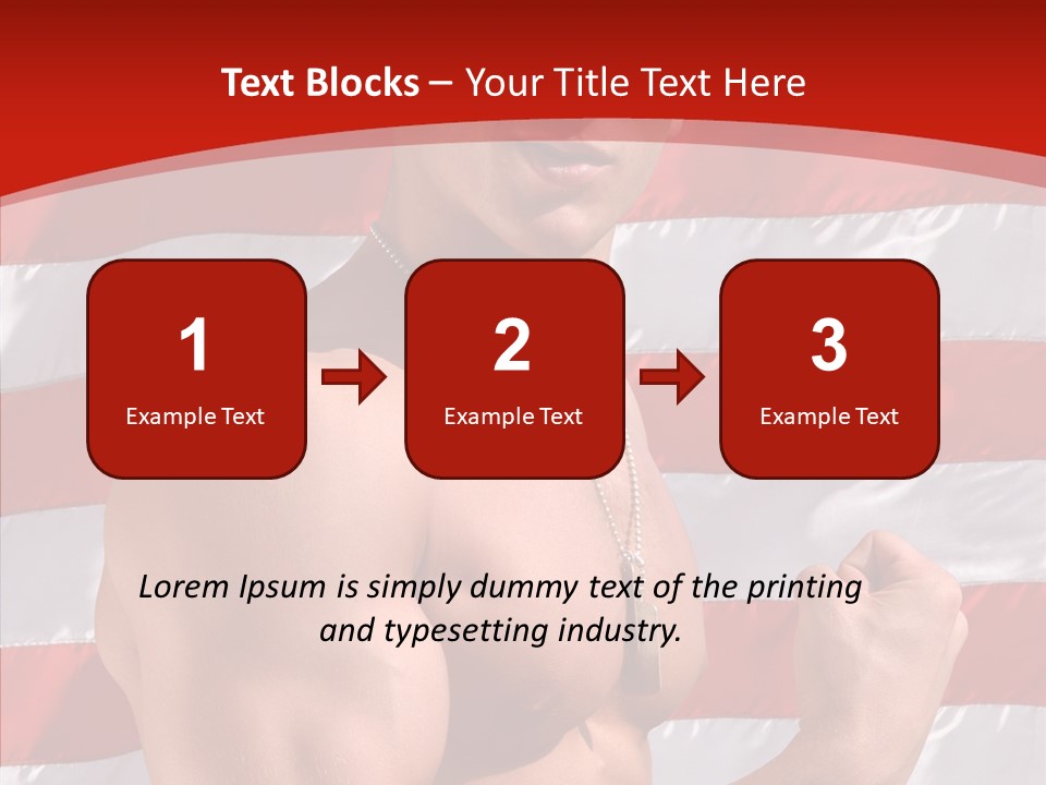 Healthy Naked Torso PowerPoint Template