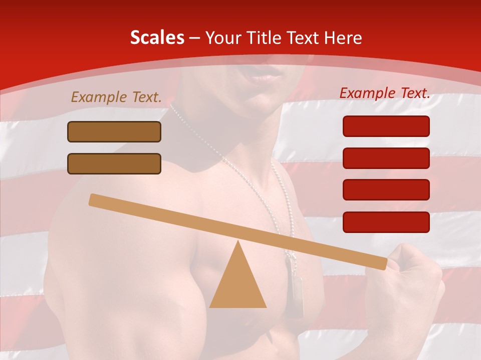 Healthy Naked Torso PowerPoint Template
