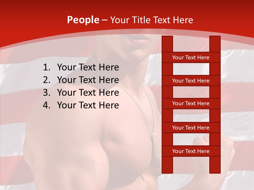 Healthy Naked Torso PowerPoint Template