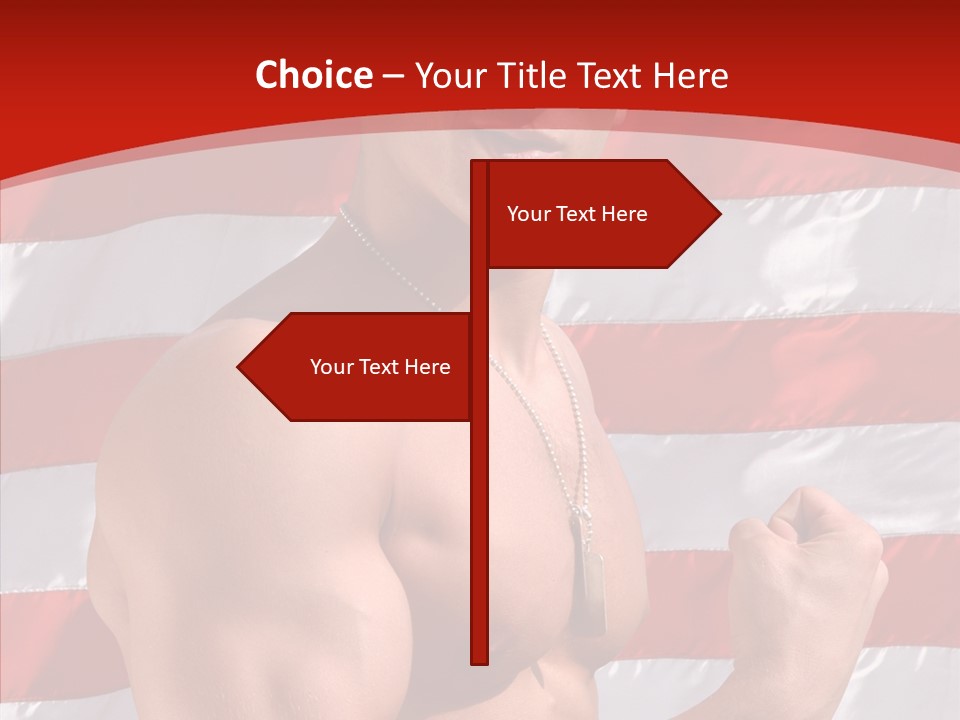 Healthy Naked Torso PowerPoint Template