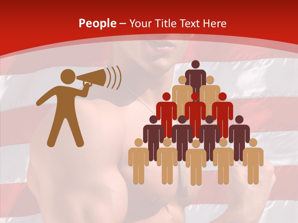 Healthy Naked Torso PowerPoint Template