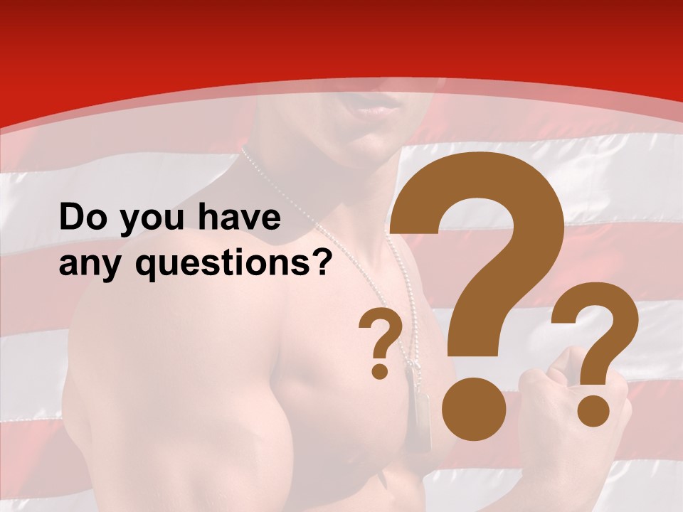 Healthy Naked Torso PowerPoint Template