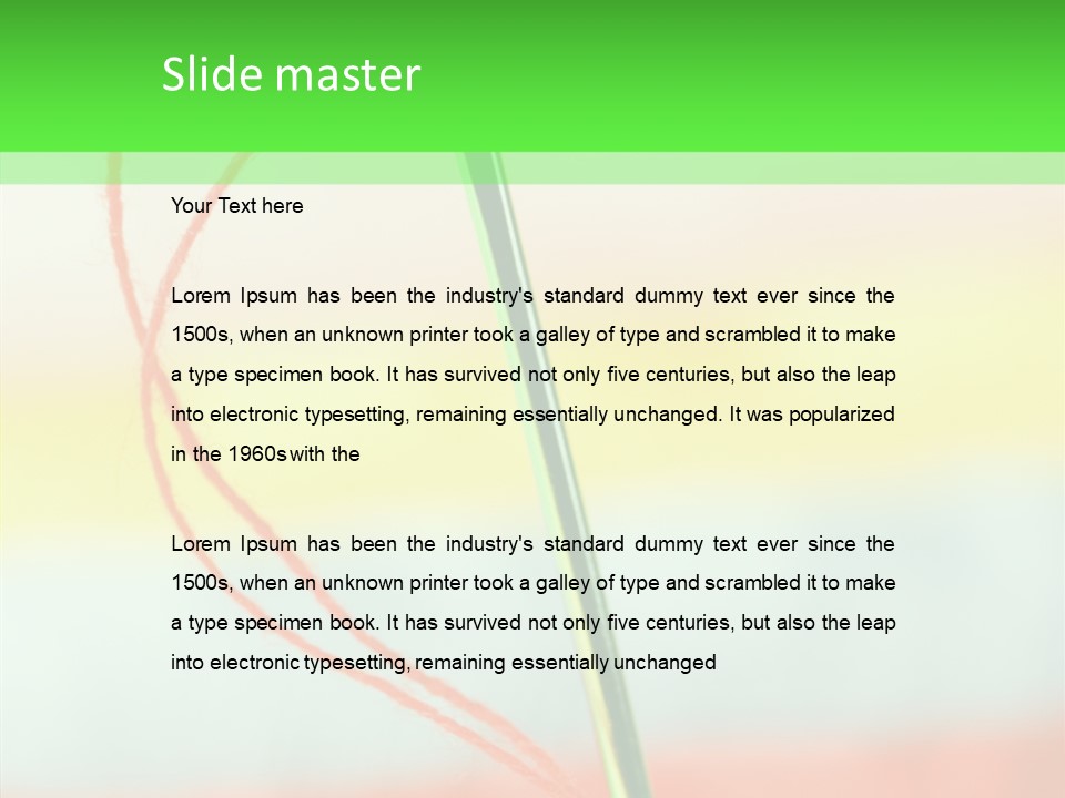 Needlework Object Design PowerPoint Template