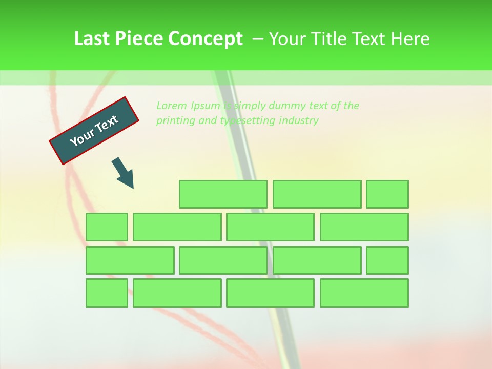 Needlework Object Design PowerPoint Template