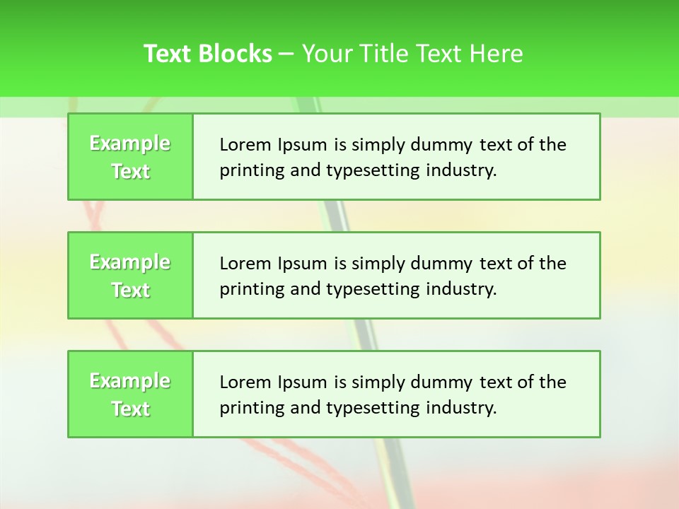 Needlework Object Design PowerPoint Template