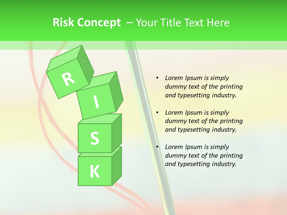 Needlework Object Design PowerPoint Template