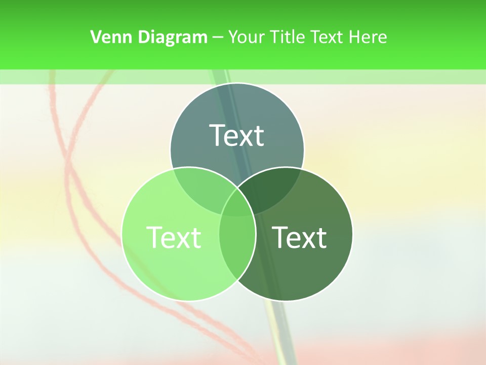 Needlework Object Design PowerPoint Template