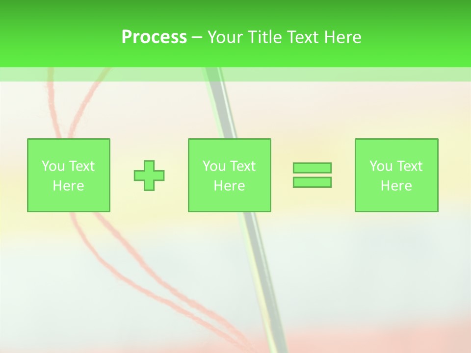 Needlework Object Design PowerPoint Template