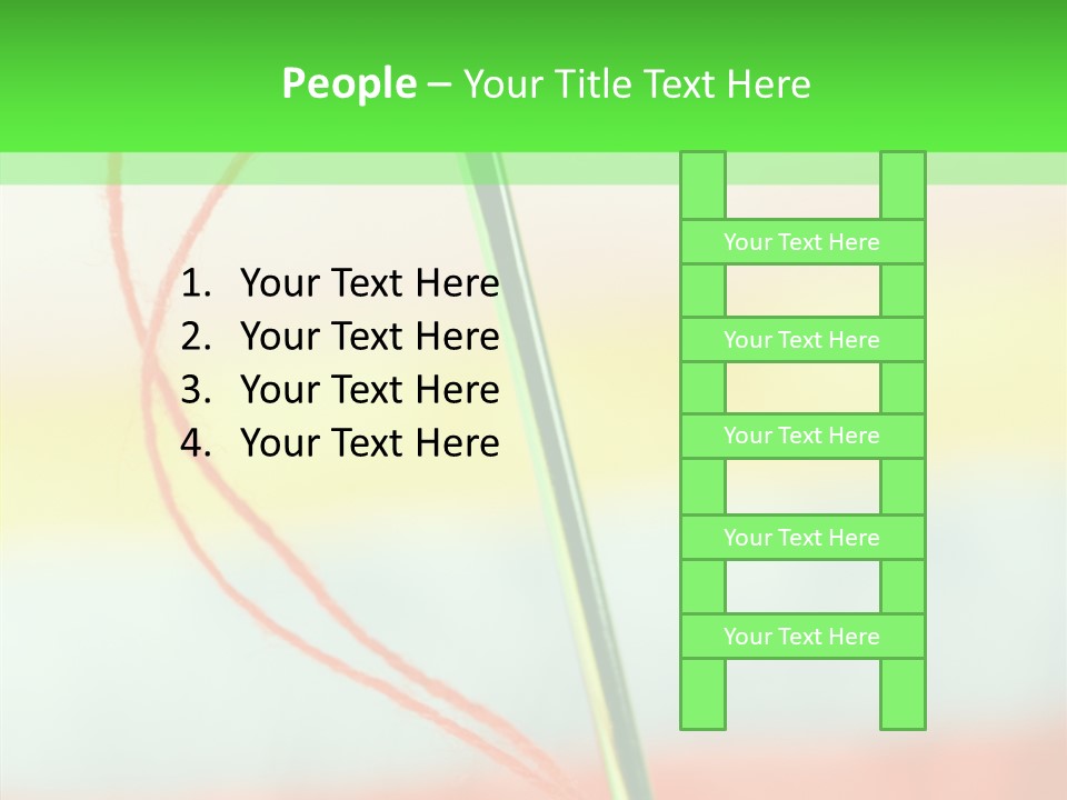 Needlework Object Design PowerPoint Template
