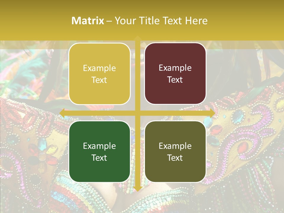 Feather Color Glittering PowerPoint Template