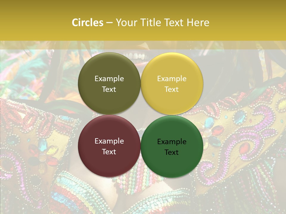 Feather Color Glittering PowerPoint Template