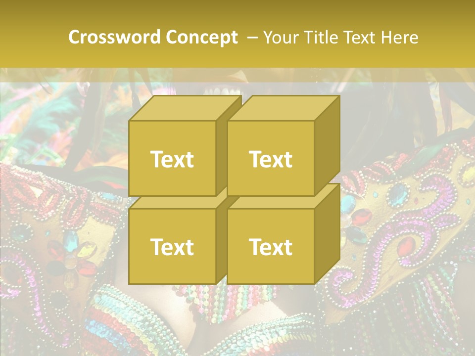 Feather Color Glittering PowerPoint Template
