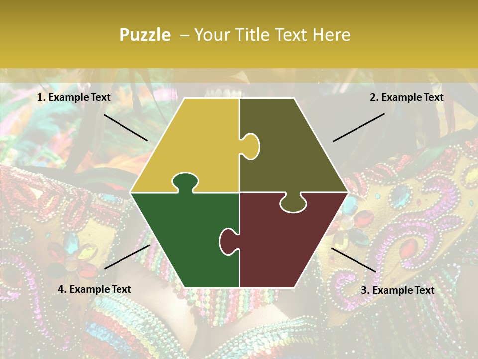 Feather Color Glittering PowerPoint Template