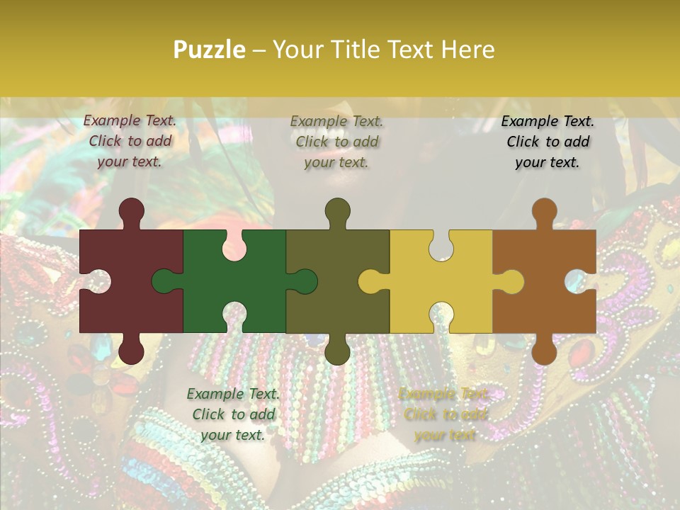 Feather Color Glittering PowerPoint Template