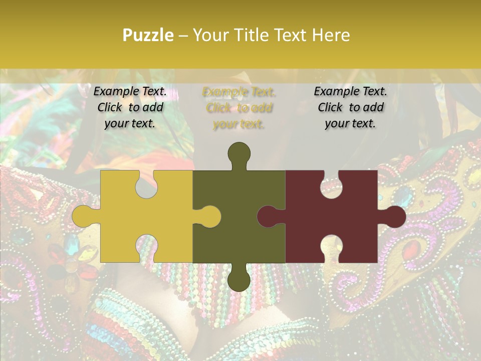 Feather Color Glittering PowerPoint Template