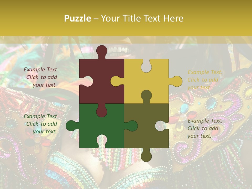 Feather Color Glittering PowerPoint Template