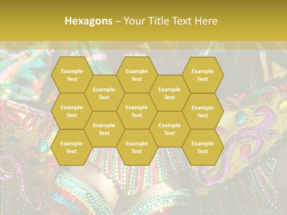 Feather Color Glittering PowerPoint Template