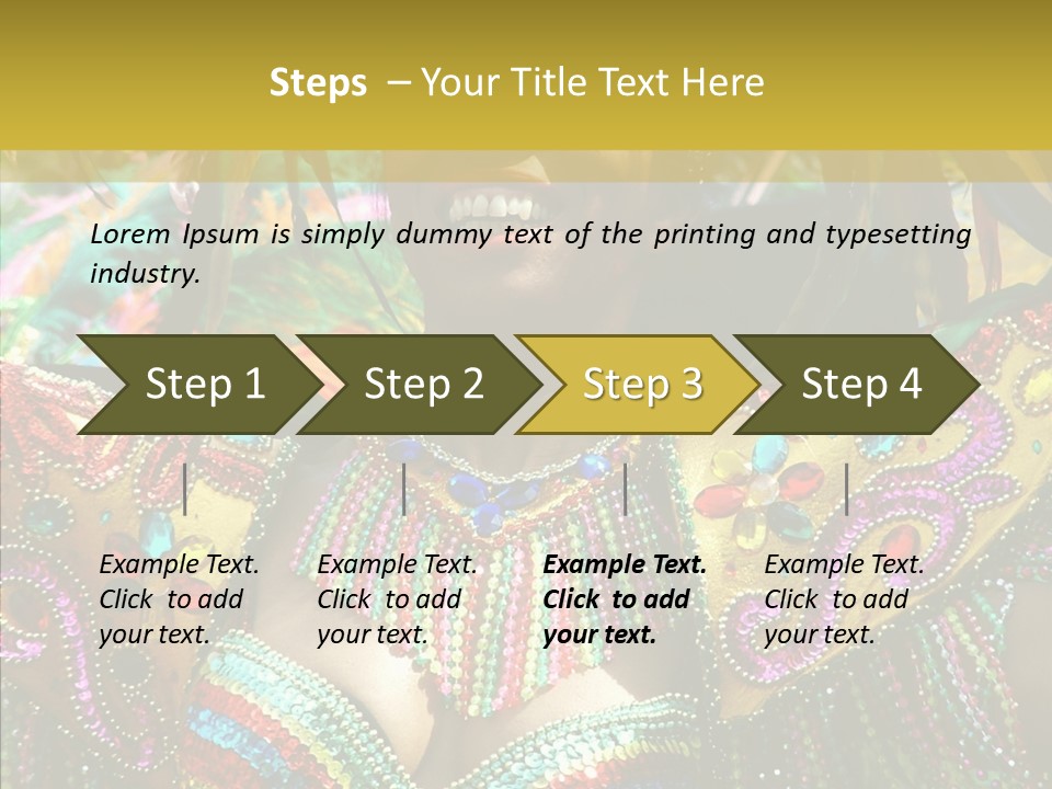 Feather Color Glittering PowerPoint Template
