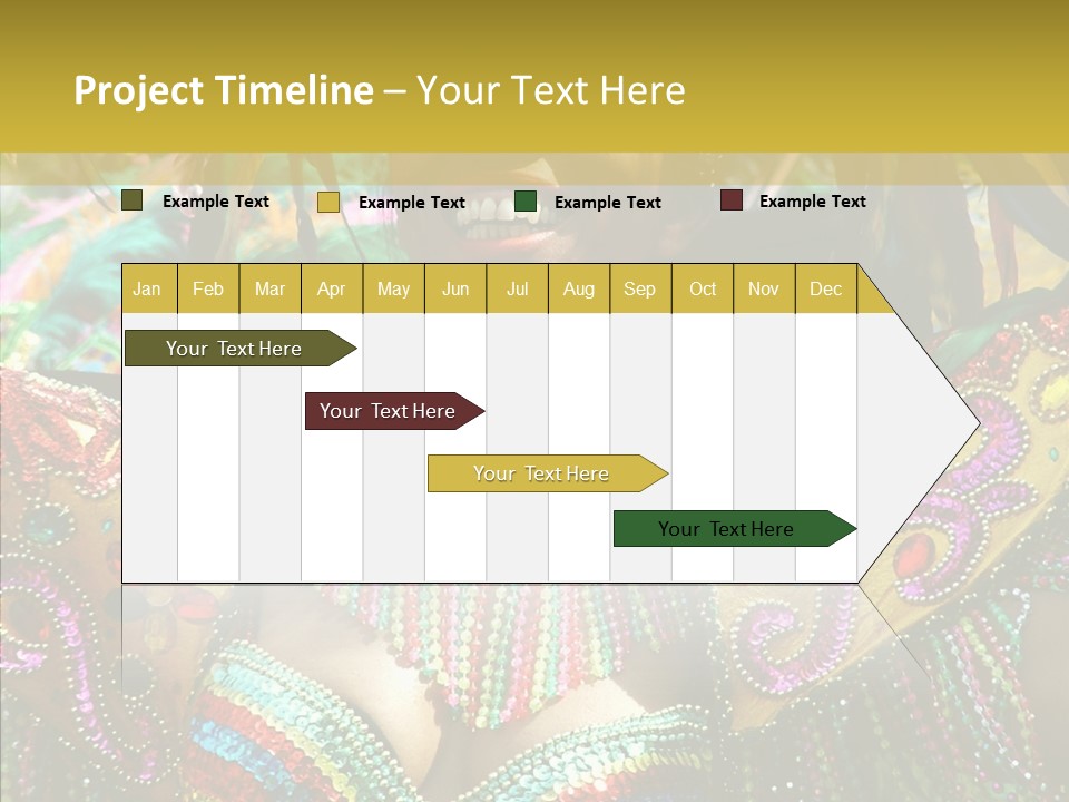 Feather Color Glittering PowerPoint Template