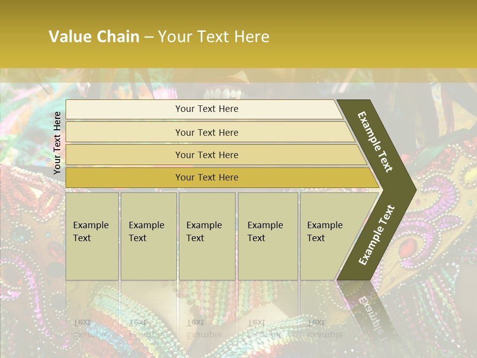 Feather Color Glittering PowerPoint Template