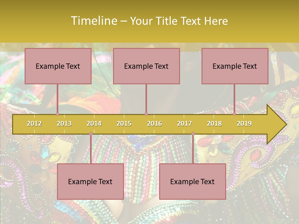 Feather Color Glittering PowerPoint Template