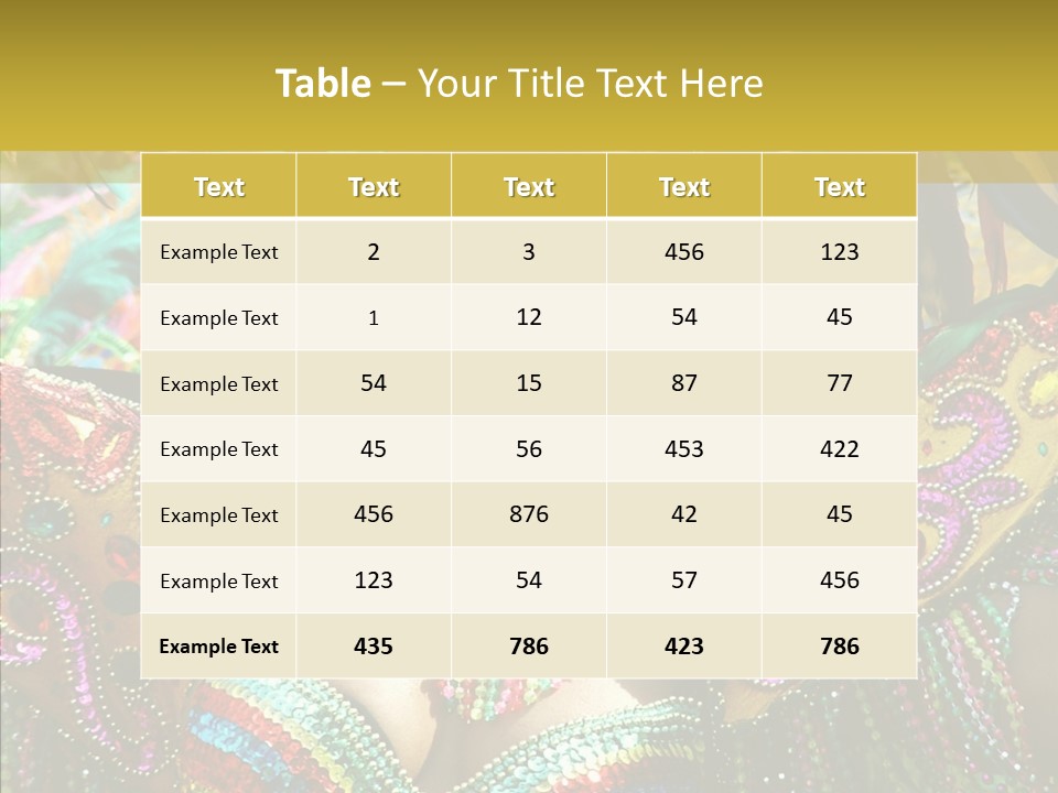 Feather Color Glittering PowerPoint Template