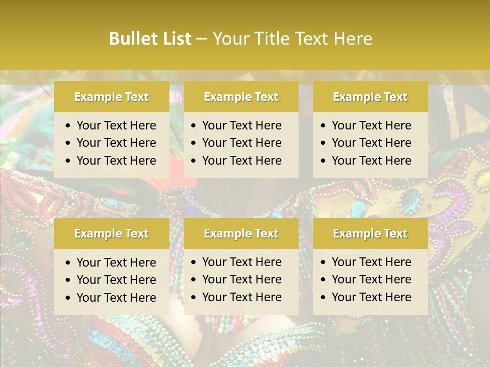 Feather Color Glittering PowerPoint Template