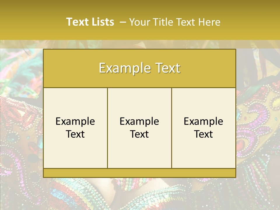 Feather Color Glittering PowerPoint Template