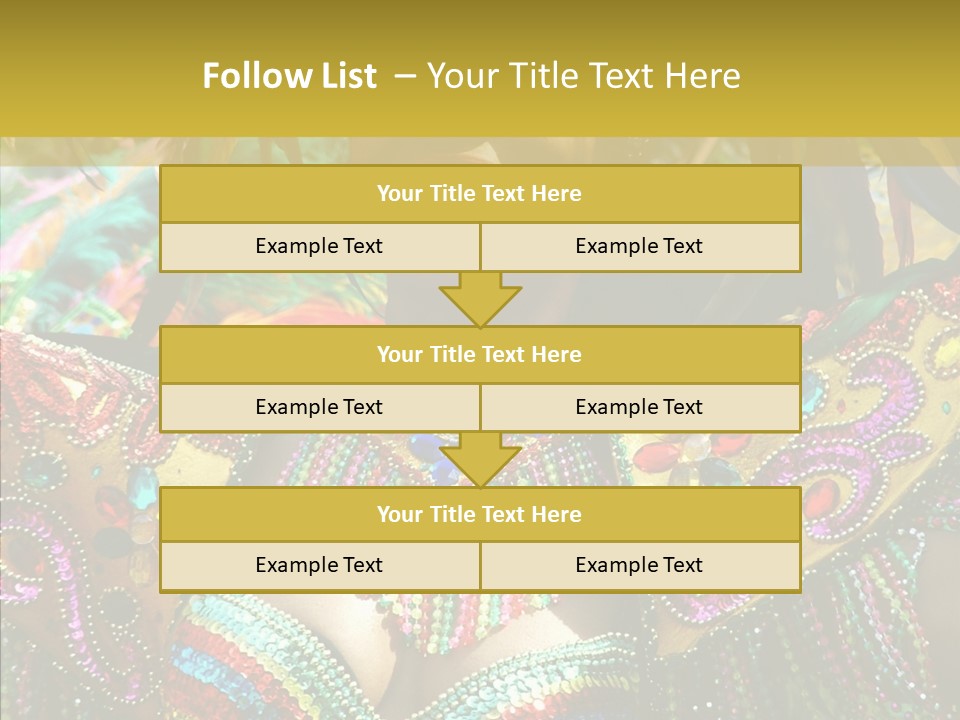 Feather Color Glittering PowerPoint Template