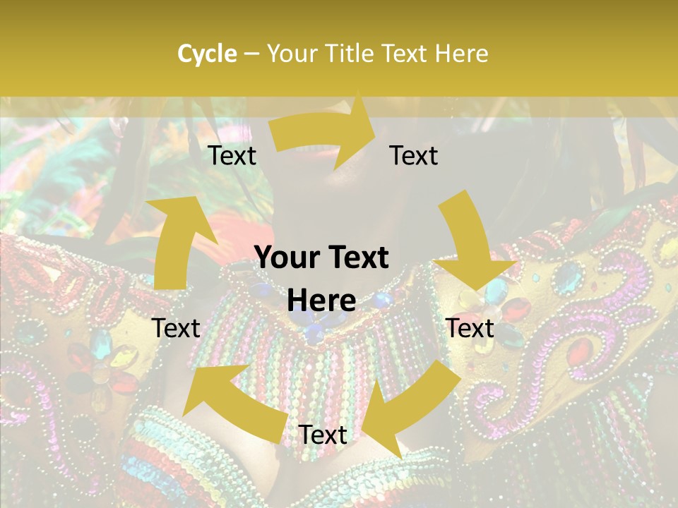 Feather Color Glittering PowerPoint Template