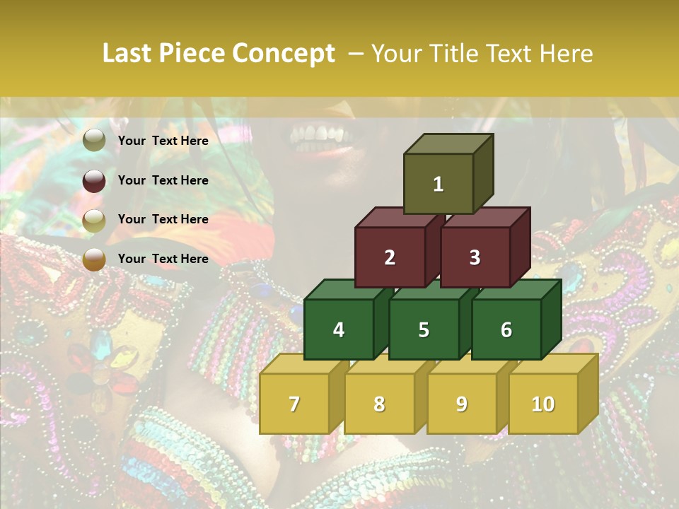 Feather Color Glittering PowerPoint Template