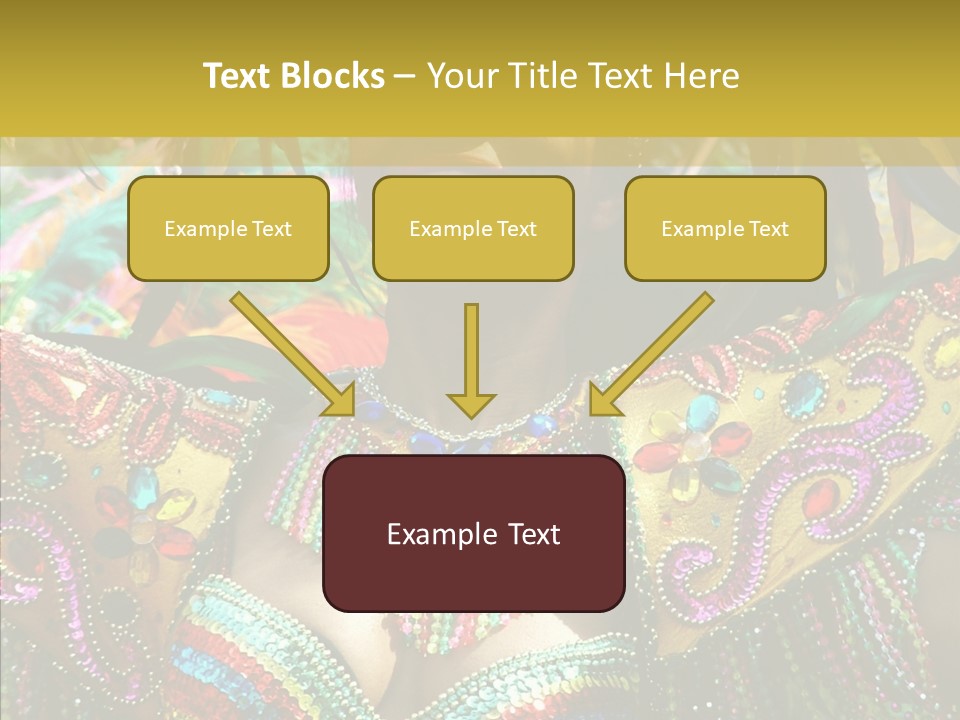 Feather Color Glittering PowerPoint Template