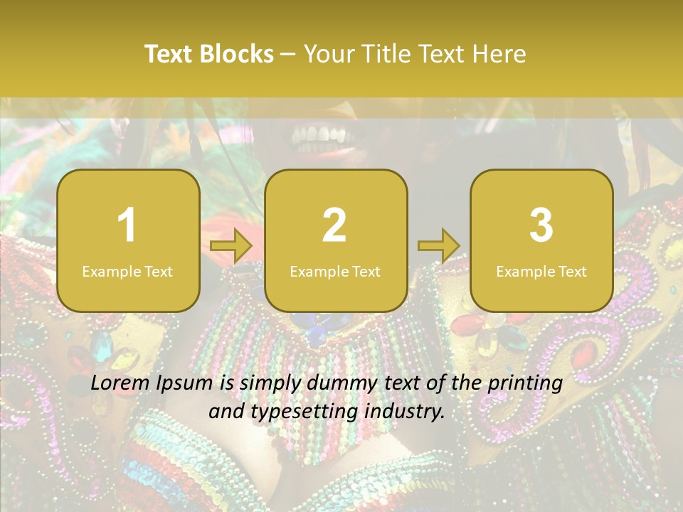 Feather Color Glittering PowerPoint Template