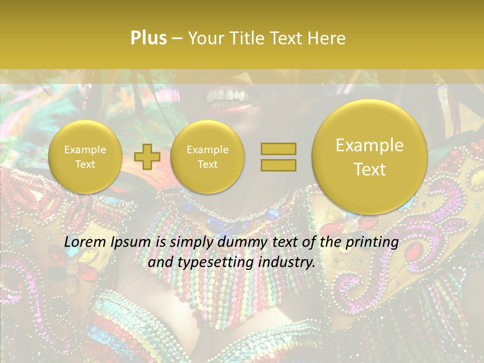 Feather Color Glittering PowerPoint Template