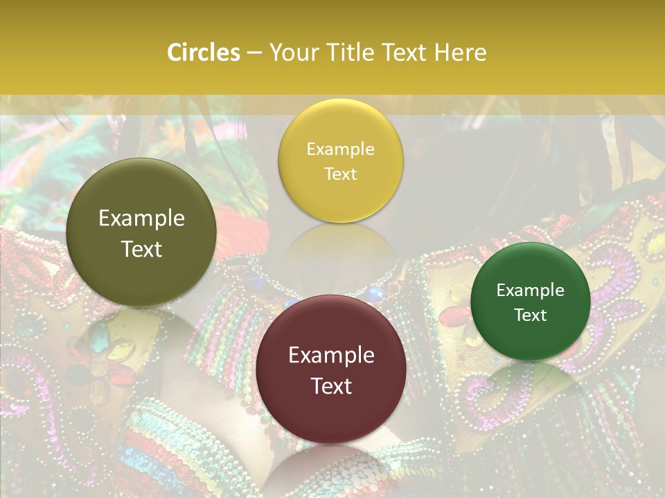 Feather Color Glittering PowerPoint Template