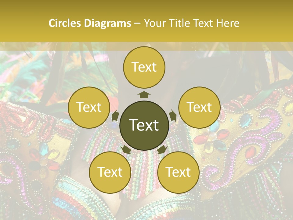 Feather Color Glittering PowerPoint Template