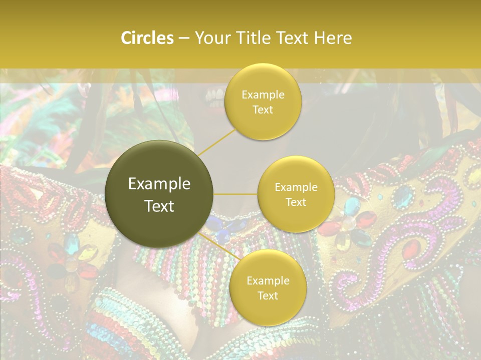 Feather Color Glittering PowerPoint Template