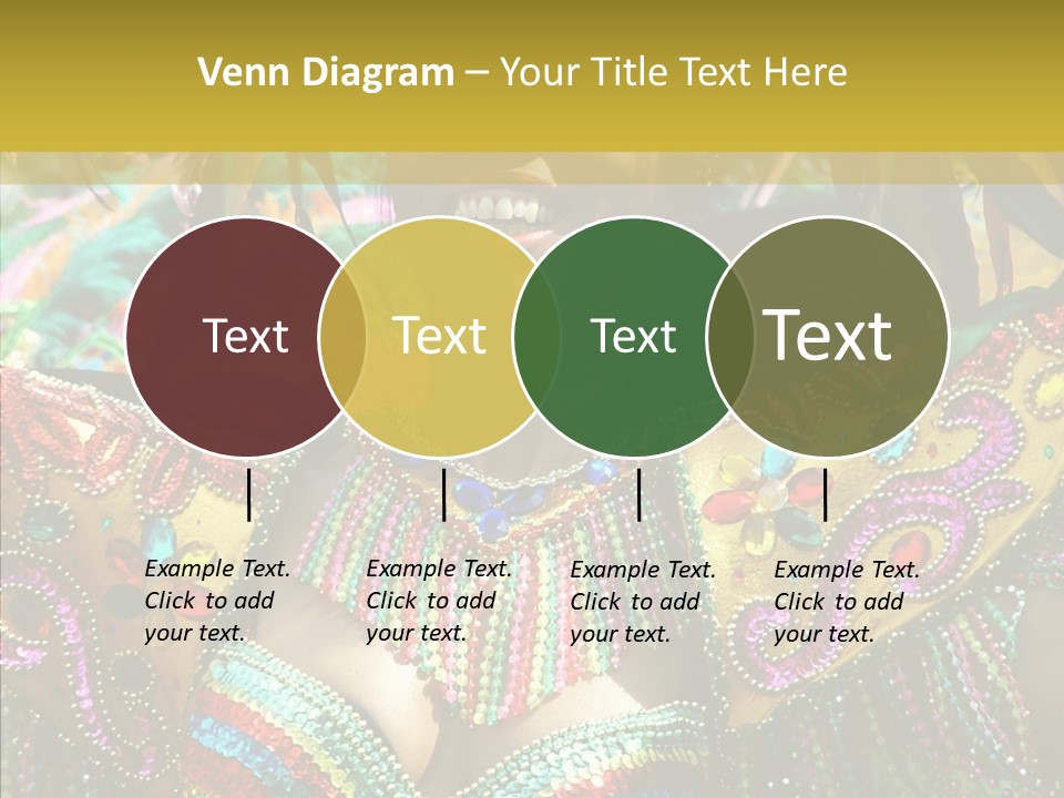 Feather Color Glittering PowerPoint Template