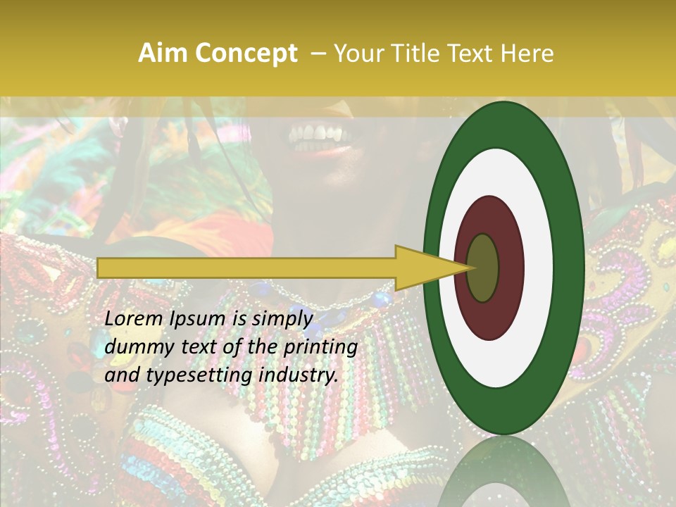 Feather Color Glittering PowerPoint Template