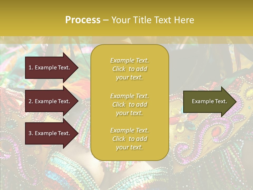Feather Color Glittering PowerPoint Template