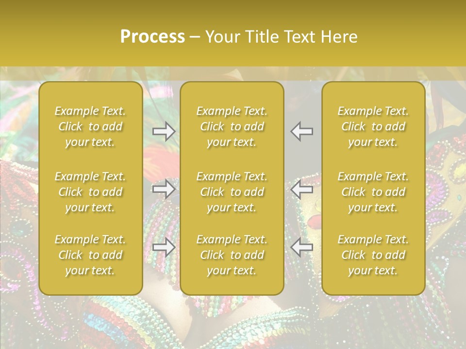 Feather Color Glittering PowerPoint Template