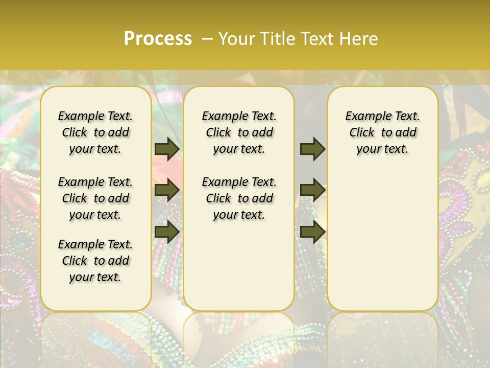 Feather Color Glittering PowerPoint Template