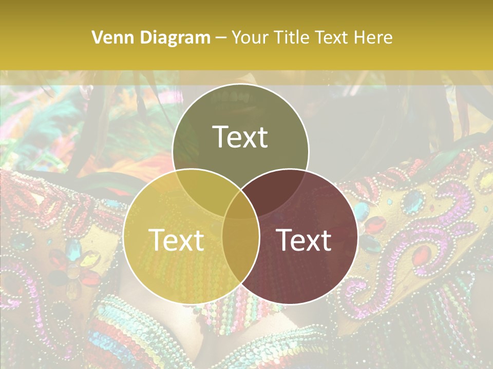 Feather Color Glittering PowerPoint Template